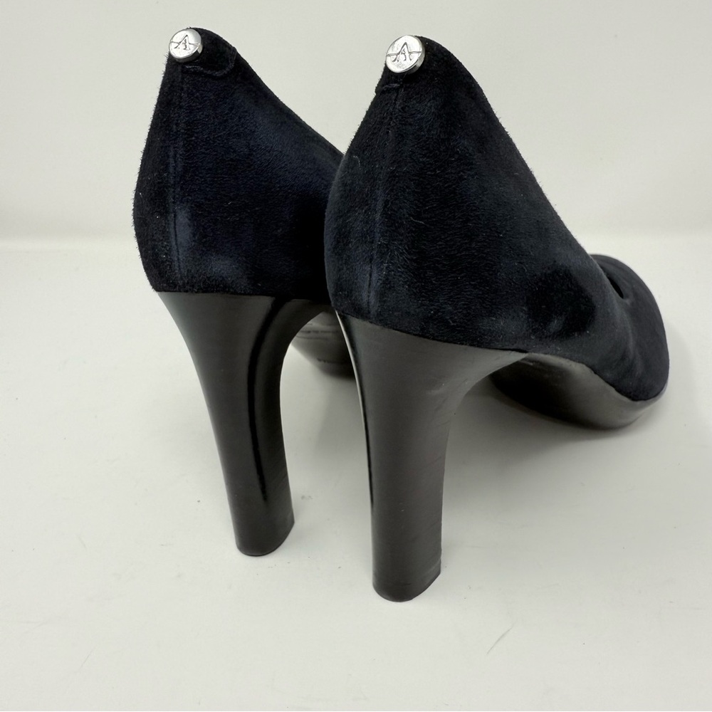 New Aquatalia Raysa Suede Stiletto Platform Pump Blue Sz 7 - Picture 6 of 16
